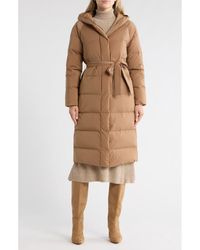 Theory - True Hooded Down Coat - Lyst