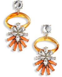 THE KNOTTY ONES - Crystal Statement Drop Earrings - Lyst