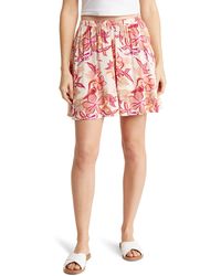 Roxy - Para Paradise Floral Crepe Skirt - Lyst