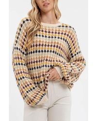 Blu Pepper - Drop Shoulder Crewneck Sweater - Lyst