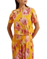 Ted Baker - Hitaku Short Sleeve Top - Lyst