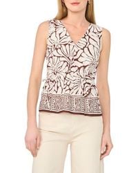 Halogen® - Gathered Flutter Sleeve Top - Lyst