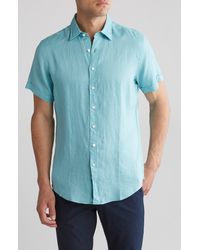 Rodd & Gunn - Grey Lynn Linen Short Sleeve Button-up Shirt - Lyst