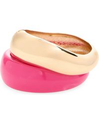 Panacea - Set Of 2 Resin & Goldtone Bangles - Lyst