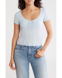 Madden Girl - Lace Trim Top - Lyst
