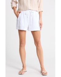 Splendid - Gauze Cotton Shorts - Lyst