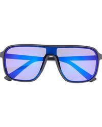 Hurley - 133Mm Oversize Polarized Shield Sunglasses - Lyst