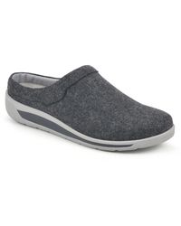 White Mountain Footwear Comfort Sneaker Mule In Charcoal/fabric At Nordstrom Rack - Gray