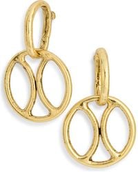 Karine Sultan - Round Link Dangle Drop Earrings - Lyst