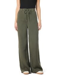 Hudson Jeans - High Waist Tie Front Wide Leg Pants - Lyst