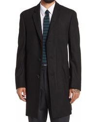 Hart Schaffner Marx - Hanover Wool Blend Topcoat - Lyst