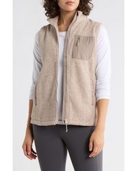 Balance Collection - Amara Fleece Knit Zip Vest - Lyst