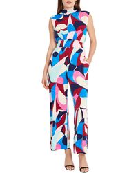 DONNA MORGAN FOR MAGGY - Straight Leg Jumpsuit - Lyst