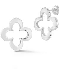 Sphera Milano - Sterling Clover Stud Earrings - Lyst