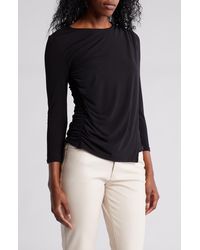 Adrianna Papell - Solid Ruched Top - Lyst