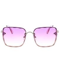 BCBGMAXAZRIA - 52Mm Beveled Square Sunglasses - Lyst