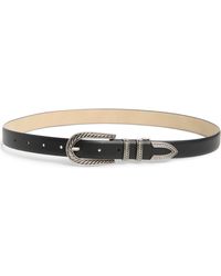Vince Camuto - Skinny Western Buckle Belt - Lyst