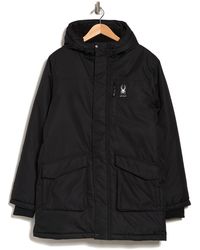 spyder hooded down jacket