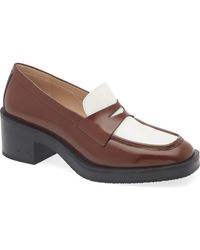 Stuart Weitzman - Kaia 40 Block Heel Loafer - Lyst