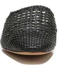 vince barrett woven leather mules