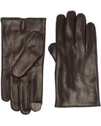 Portolano - Cashmere Lined Faux Leather Gloves - Lyst