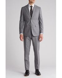 English Laundry - Plaid Trim Fit Wool Blend Two-Piece Suit - Lyst