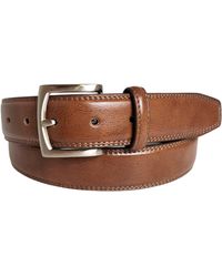 Vince Camuto - Double Stitch Leather Belt - Lyst