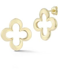 Sphera Milano - Sterling Clover Stud Earrings - Lyst