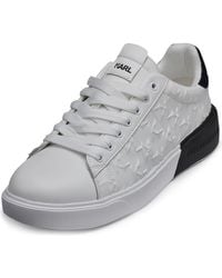 Karl Lagerfeld - Grid Logo Embossed Sneaker - Lyst