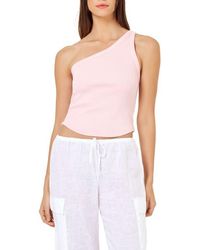 LSPACE - Kylie One-Shoulder Cover-Up Tank - Lyst