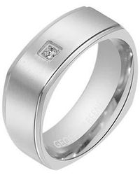 Geoffrey Beene - Cubic Zirconia Band Ring - Lyst