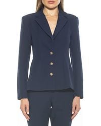Alexia Admor - Star Button Polyester Blazer - Lyst