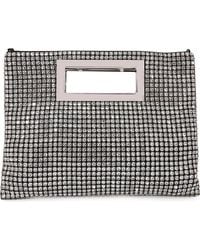 BERNESS - Rhinestone Rectangular Clutch - Lyst