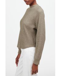 Madewell - Long Sleeve Waffle Knit Crewneck T-Shirt - Lyst