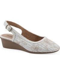 White Mountain - Borris Slingback Wedge - Lyst