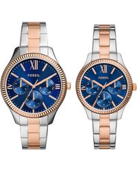 Fossil - His & Hers Three-hand Quartz Set Of 2 Bracelet Watches - Lyst