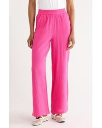 FRNCH - Aymie Cotton Gauze Pull-On Pants - Lyst
