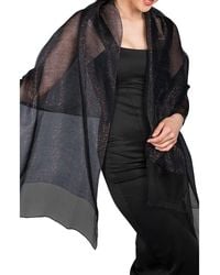 Saachi - Sparkle Sheer Silk Wrap - Lyst