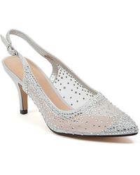 Lady Couture - Embellished Pointed Toe Slingback Pumps - Lyst