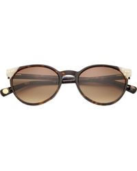 Ted Baker - 53Mm Gradient Round Sunglasses - Lyst