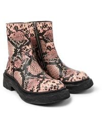 CAMPERLAB - Lab Vamonos Snakeskin Embossed Boot - Lyst