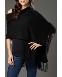 Portolano - Solid Cashmere Wrap - Lyst