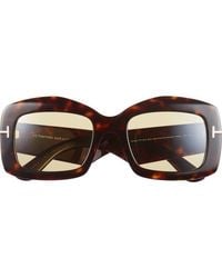 Tom Ford - 83Mm Square Sunglasses - Lyst