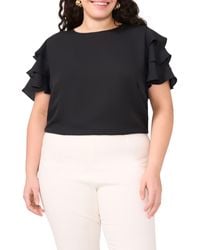 Vince Camuto - Tiered Ruffle Sleeve Top - Lyst