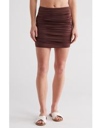 GOOD AMERICAN - Ruched Miniskirt - Lyst