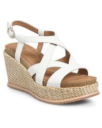 Söfft - Devyn Slingback Espadrille Platform Wedge Sandal - Lyst