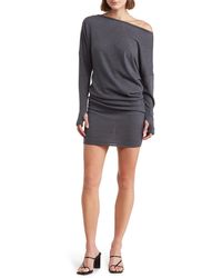Go Couture - One-shoulder Long Sleeve Jersey Dress - Lyst
