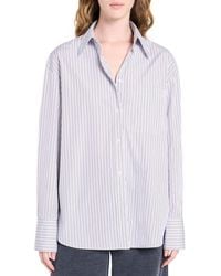 Twp - Big Joe Stripe Cotton Button-Up Shirt - Lyst