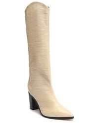 SCHUTZ SHOES - Maryana Pointed Toe Block Heel Knee High Boot - Lyst