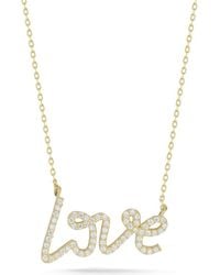 Glaze Jewelry - Love Sterling Pendant Necklace - Lyst